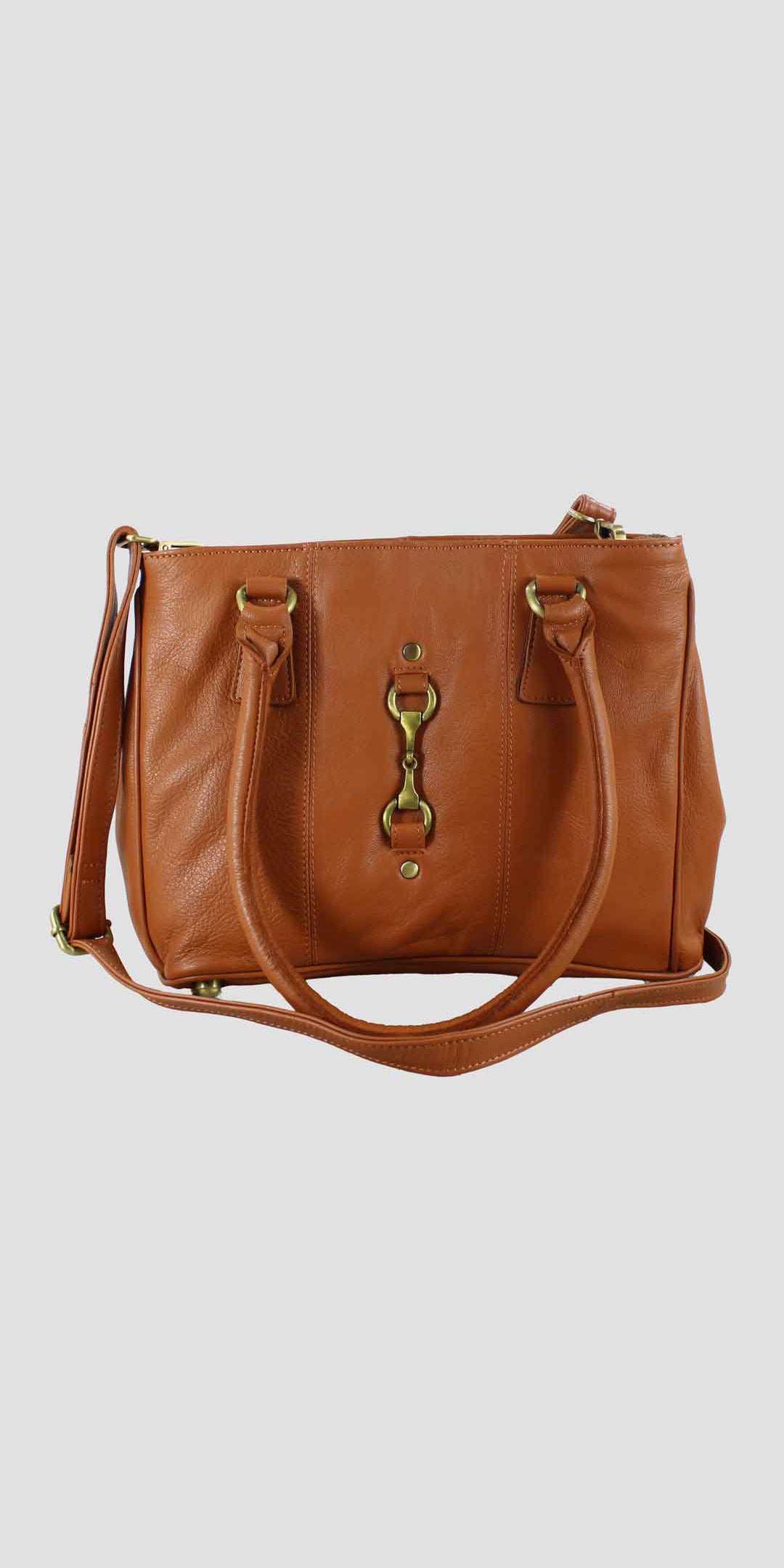 Sadie Handbag with Snaffle in Tan