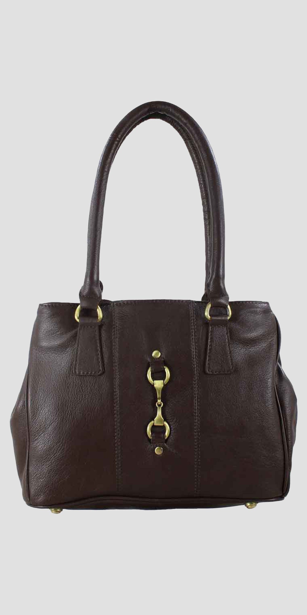 Sadie Handbag with Snaffle in Brown