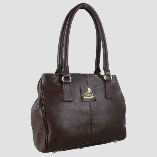 Sadie Handbag with Snaffle in Brown