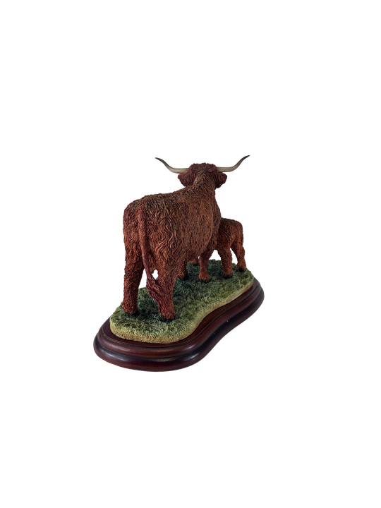 Highland Cow and Calf Model Border Fine Arts