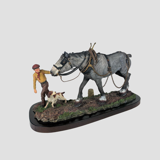 Heading Home Large Shire Horse Model by Country Artists
