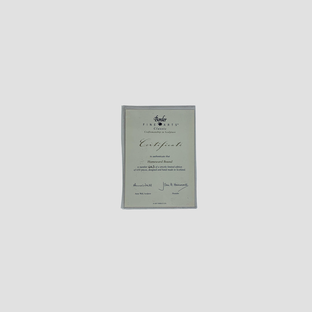 Homeward Bound Border Fine Arts Shire Horse with Original Certificate
