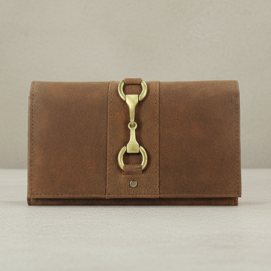 Isla Purse with Snaffle in Hunter Leather