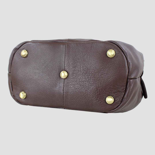 Grace Slouchy Snaffle Handbag in Brown