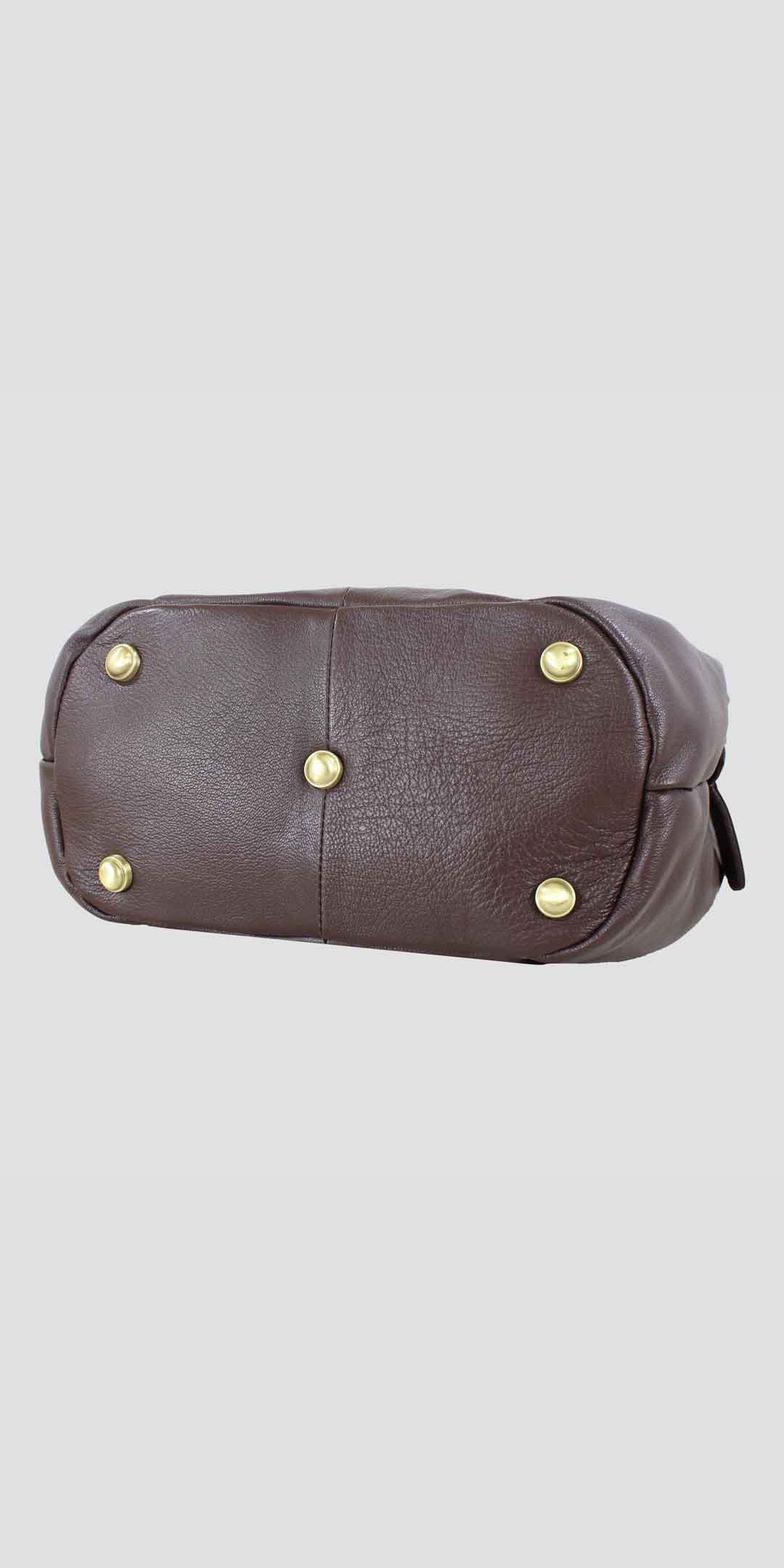 Grace Slouchy Snaffle Handbag in Brown