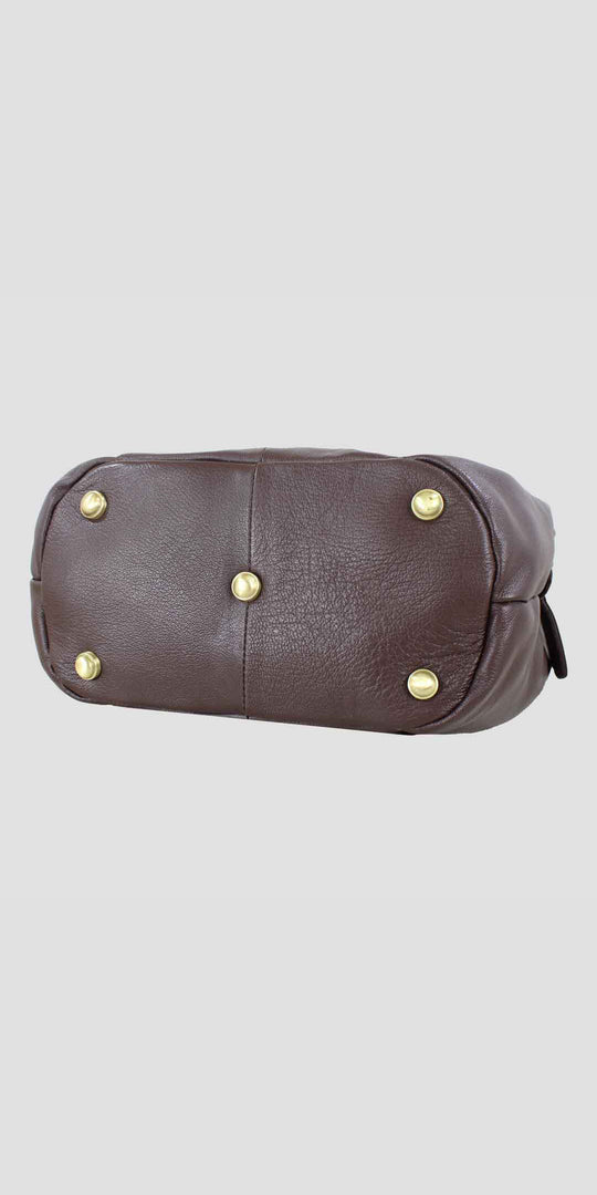 Grace Slouchy Snaffle Handbag in Brown