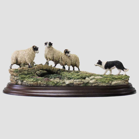 Across The Beck by Country Artists Sheep and Collie