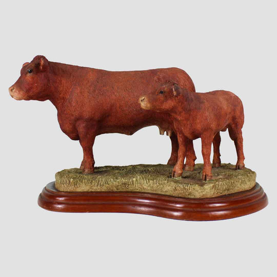 Limousin Cow and Calf Border Fine Arts
