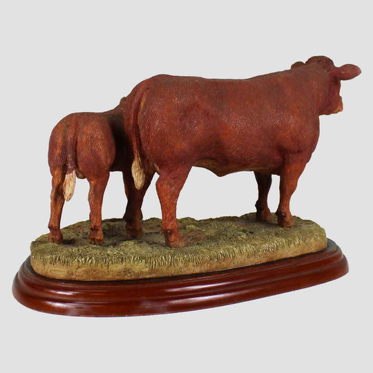 Limousin Cow and Calf Border Fine Arts