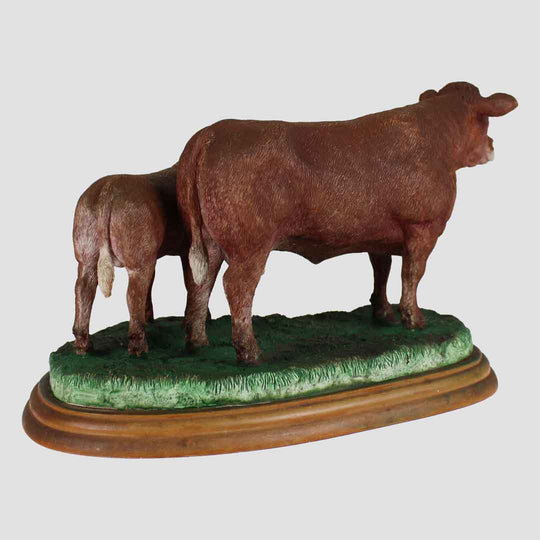 Limousin Cow and Calf Model Border Fine Arts