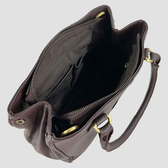 Sadie Handbag with Snaffle in Brown