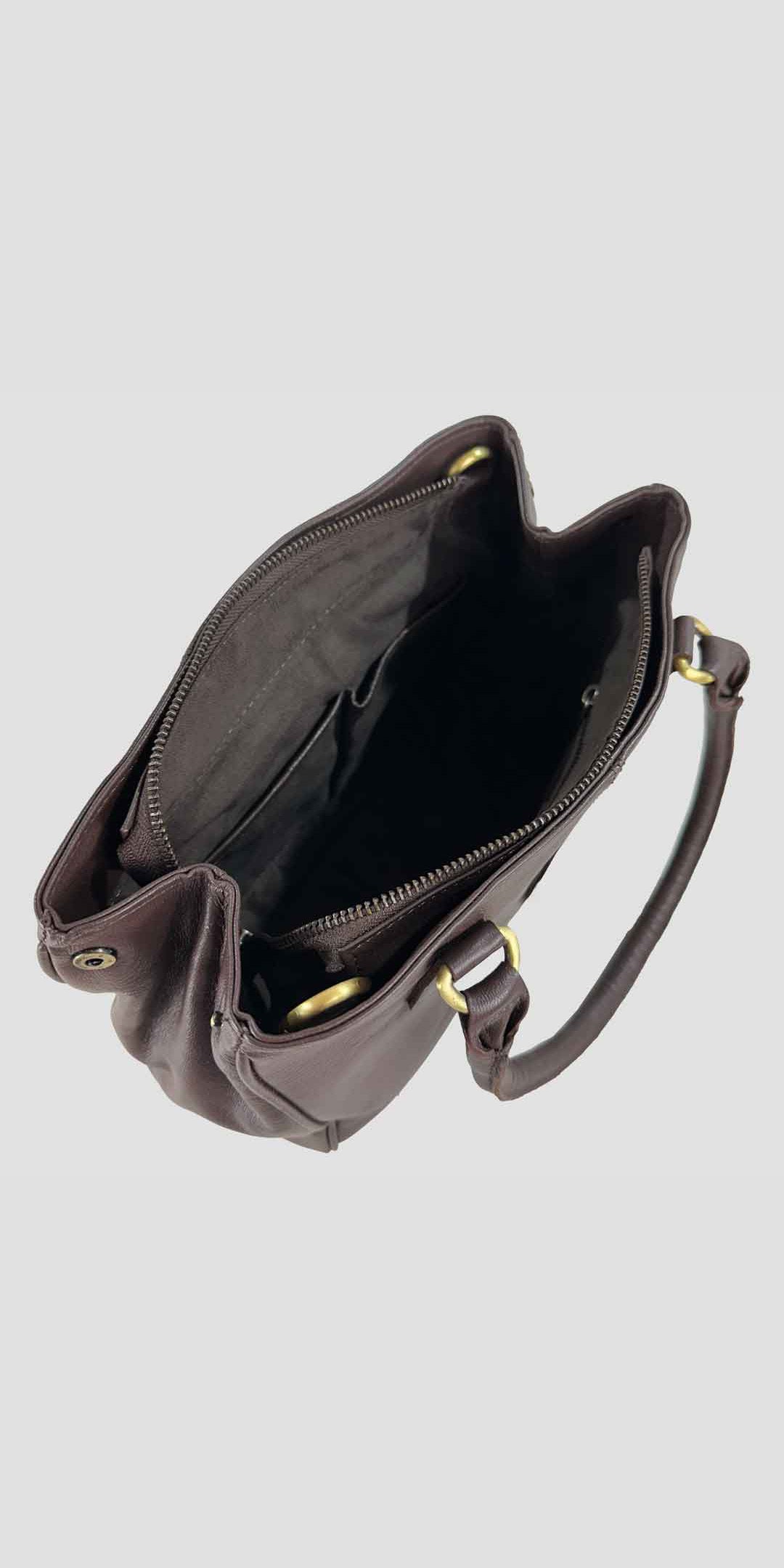 Sadie Handbag with Snaffle in Brown