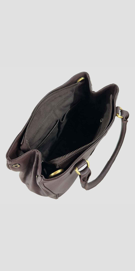 Sadie Handbag with Snaffle in Brown