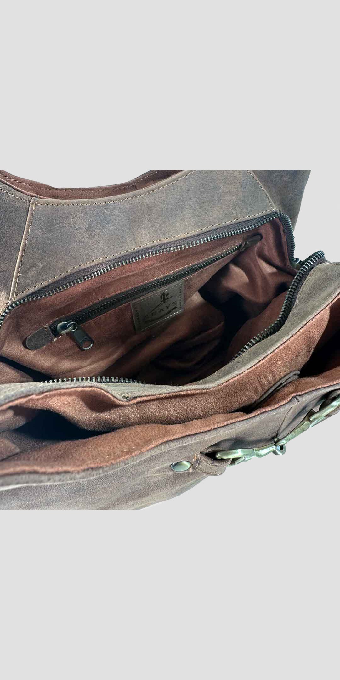 Grace Slouchy Snaffle Handbag in Hunter