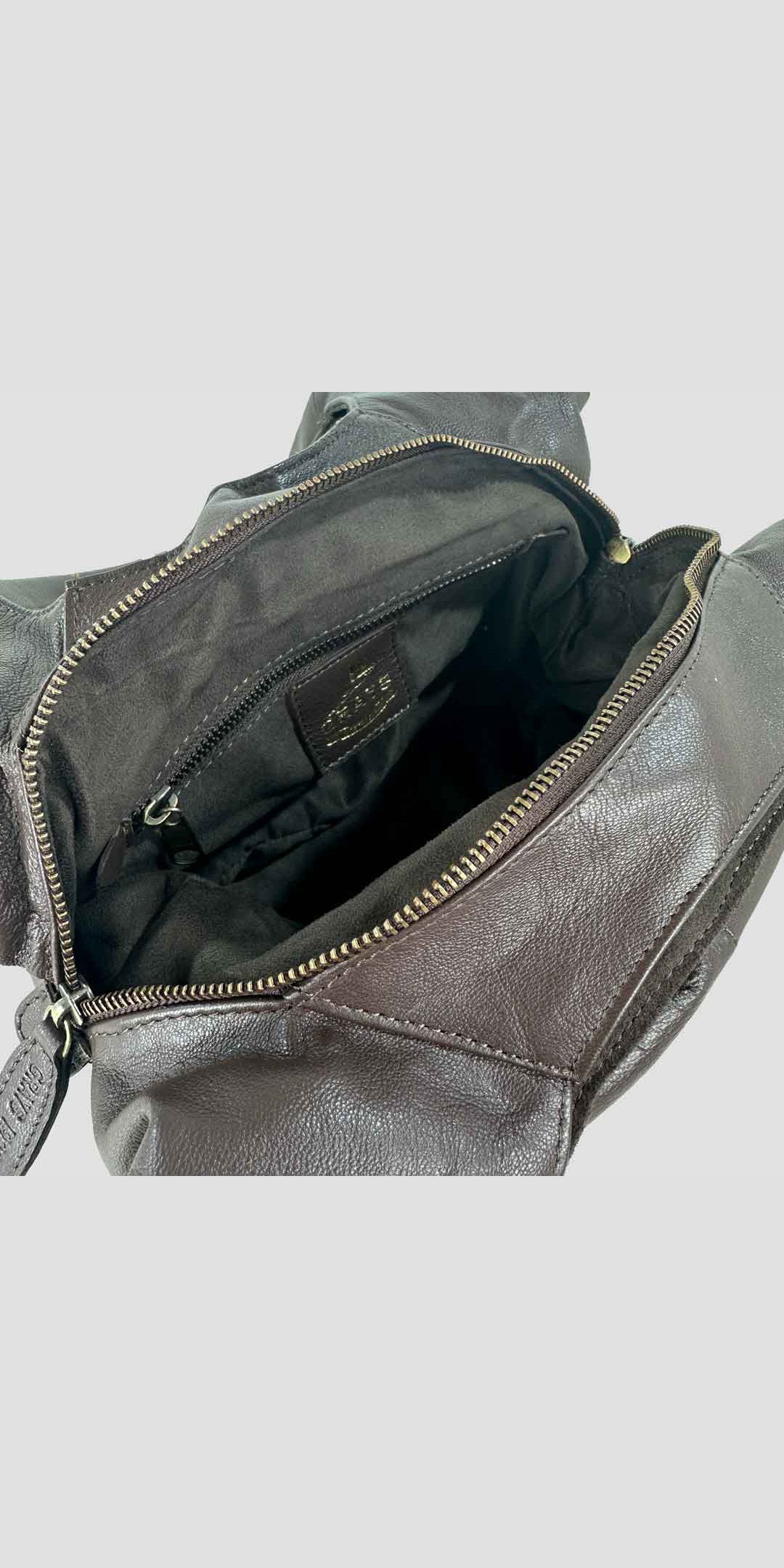 Grace Slouchy Snaffle Handbag in Brown
