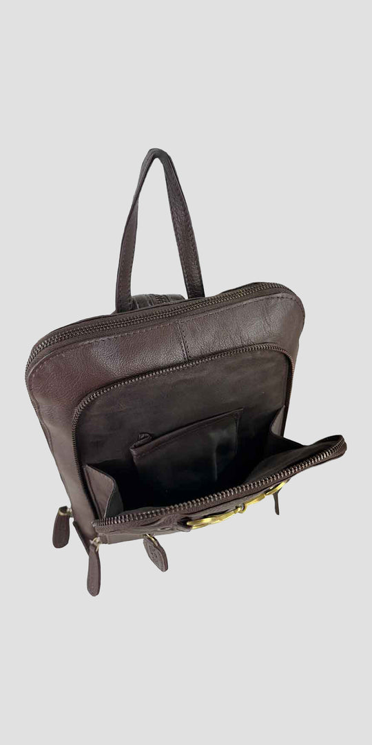 Edith Rucksack with Snaffle in Brown