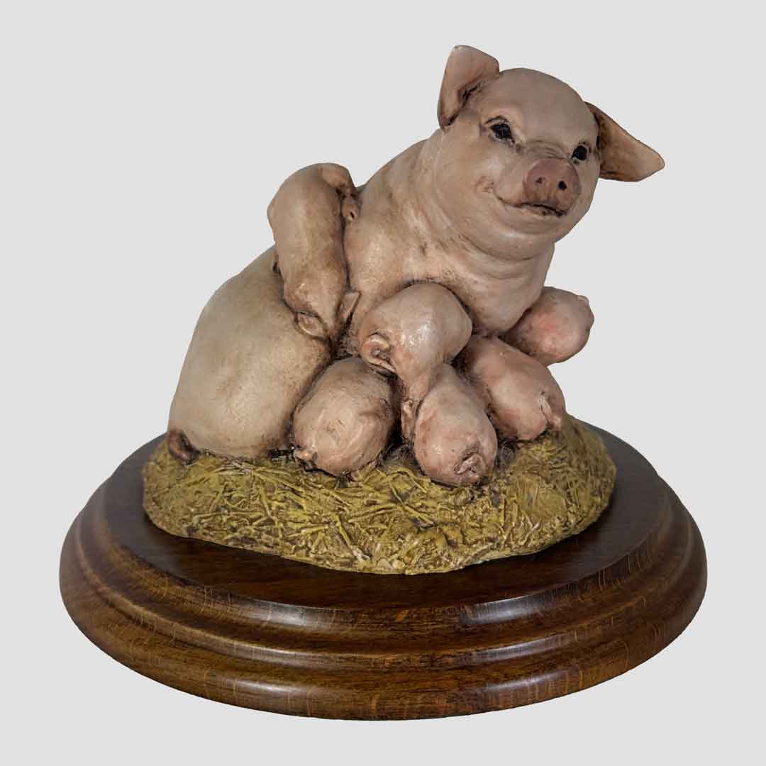 Sow and Piglets by Country Artists