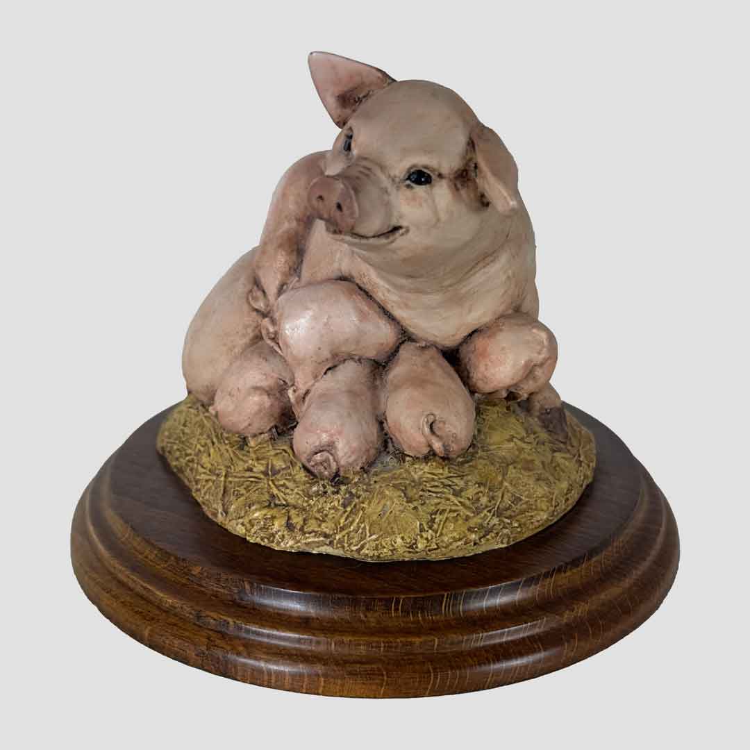 Sow and Piglets by Country Artists