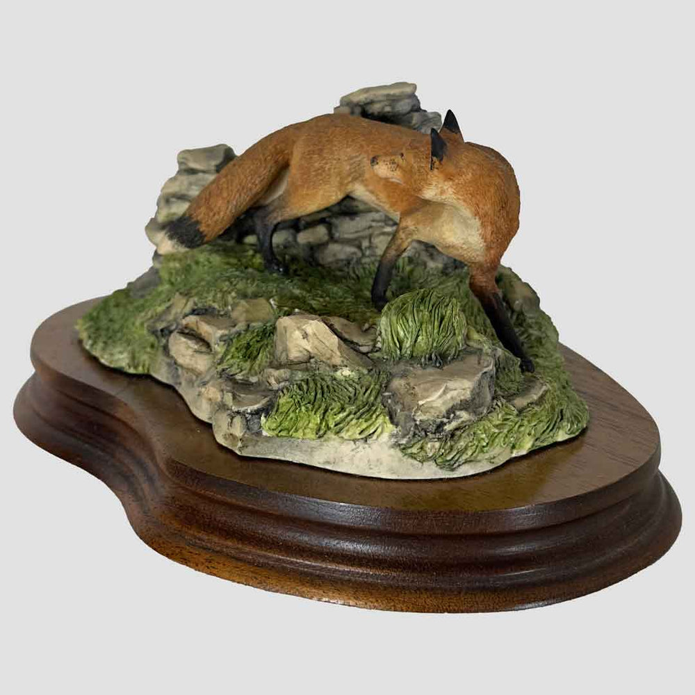 Fox Looking Back Border Fine Arts