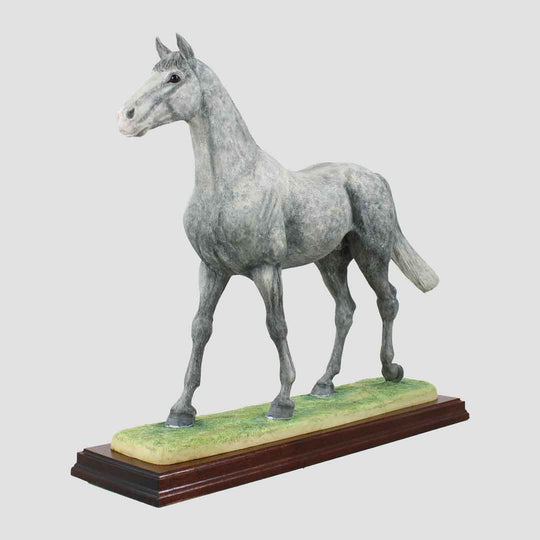 Thoroughbred Stallion (Grey) Border Fine Arts