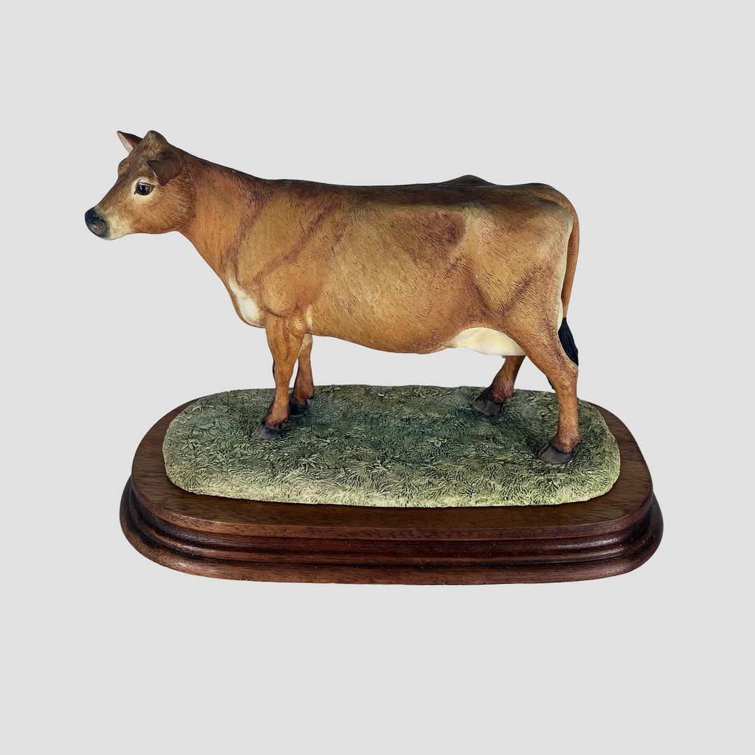 Jersey Cow Polled Border Fine Arts Cattle with Certificate