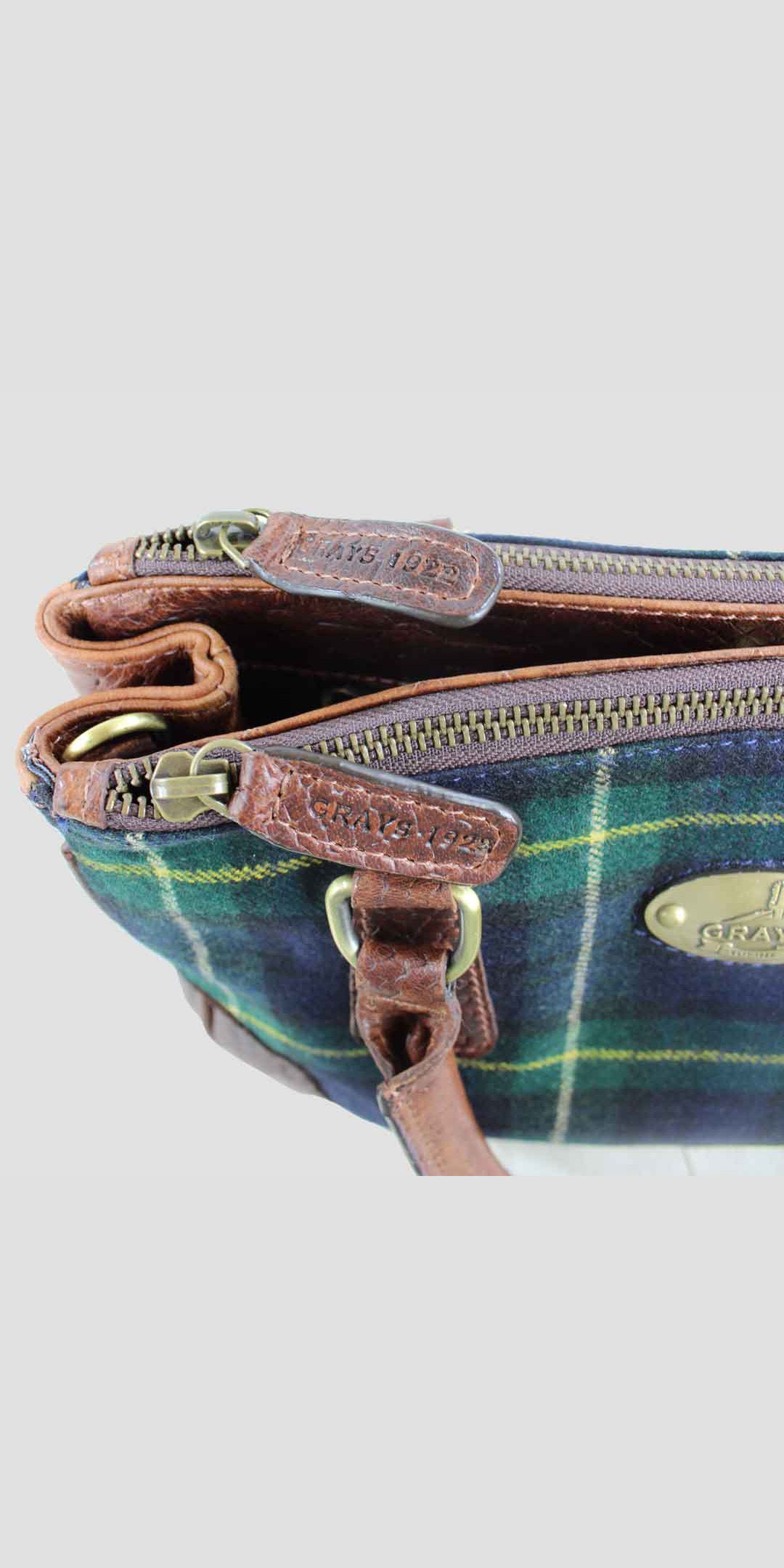 Jodie Bag in Croc Leather with Tweed