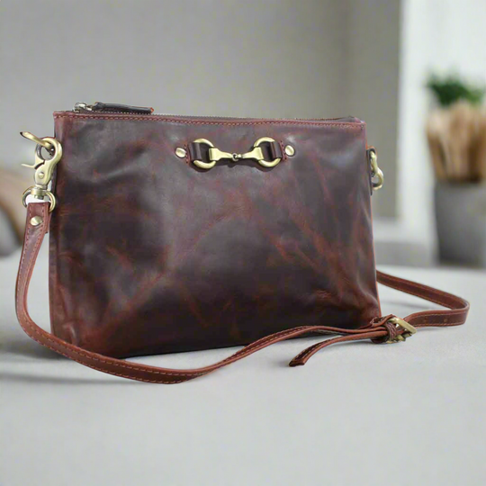 Victoria Snaffle Bag in Brown