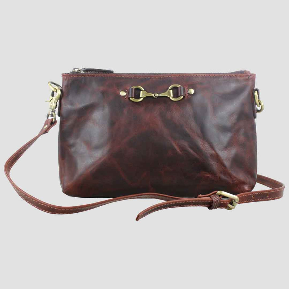 Victoria Snaffle Bag in Brown