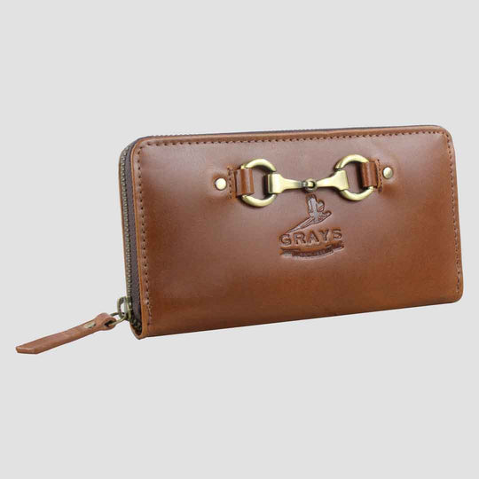 Sally Snaffle Purse in Natural Leather