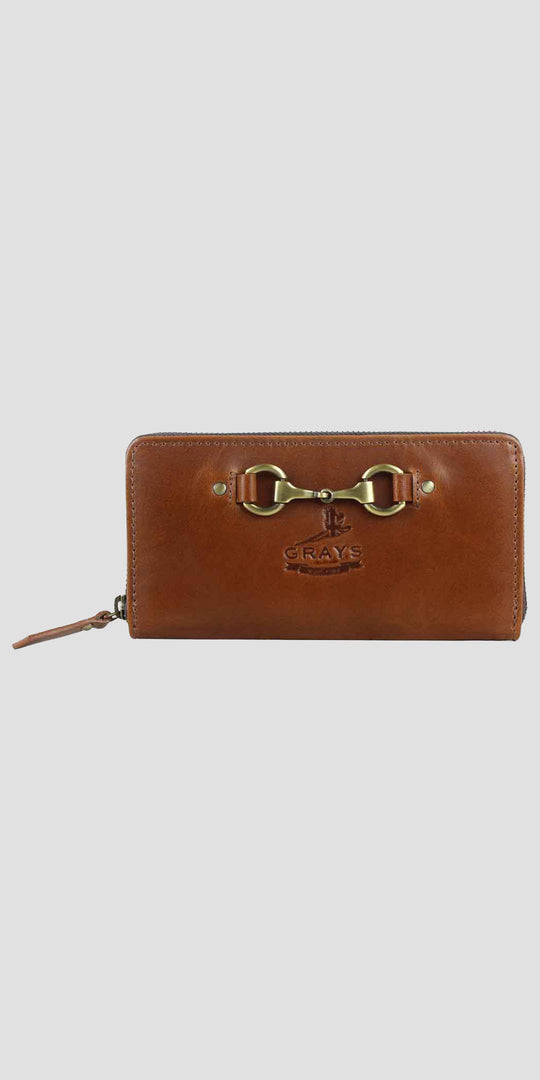Sally Snaffle Purse in Natural Leather