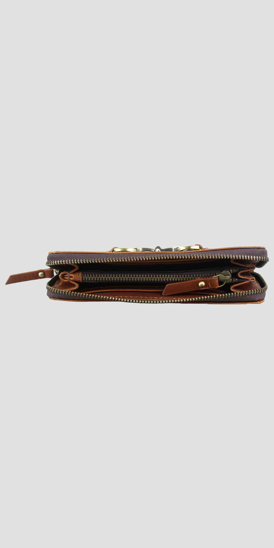 Sally Snaffle Purse in Natural Leather