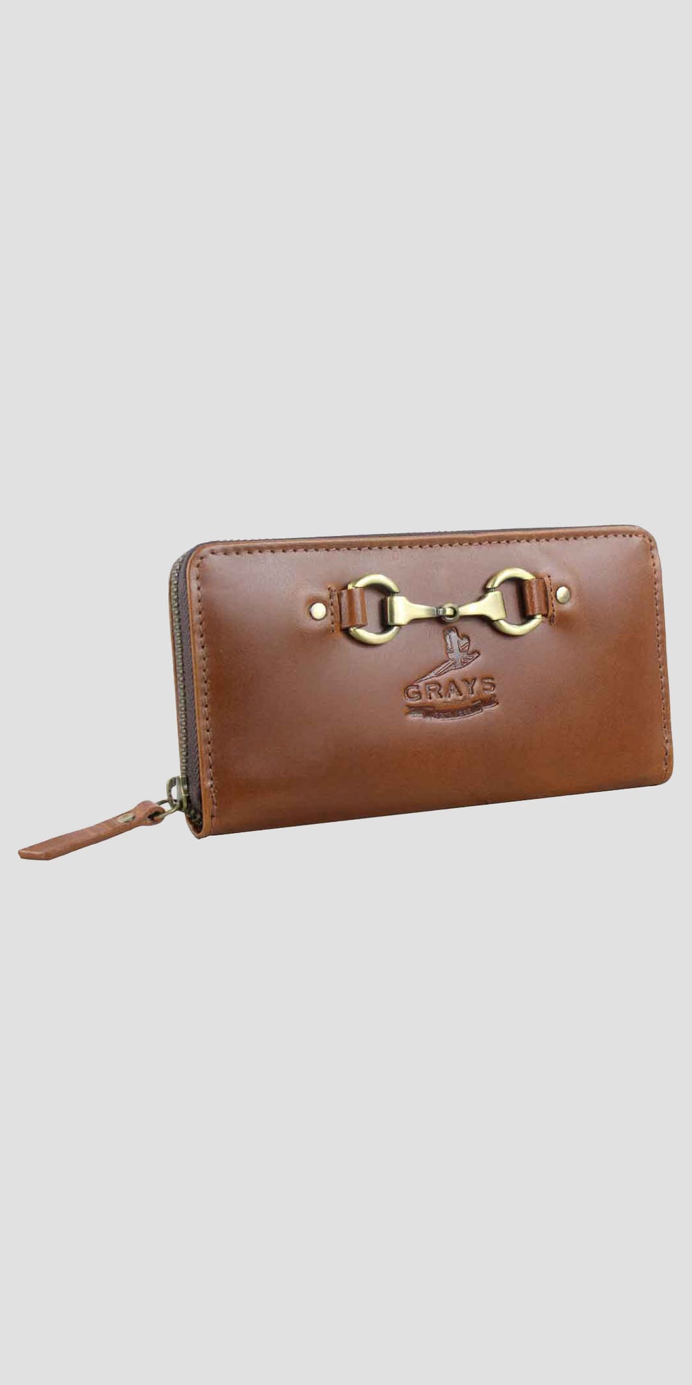 Sally Snaffle Purse in Natural Leather