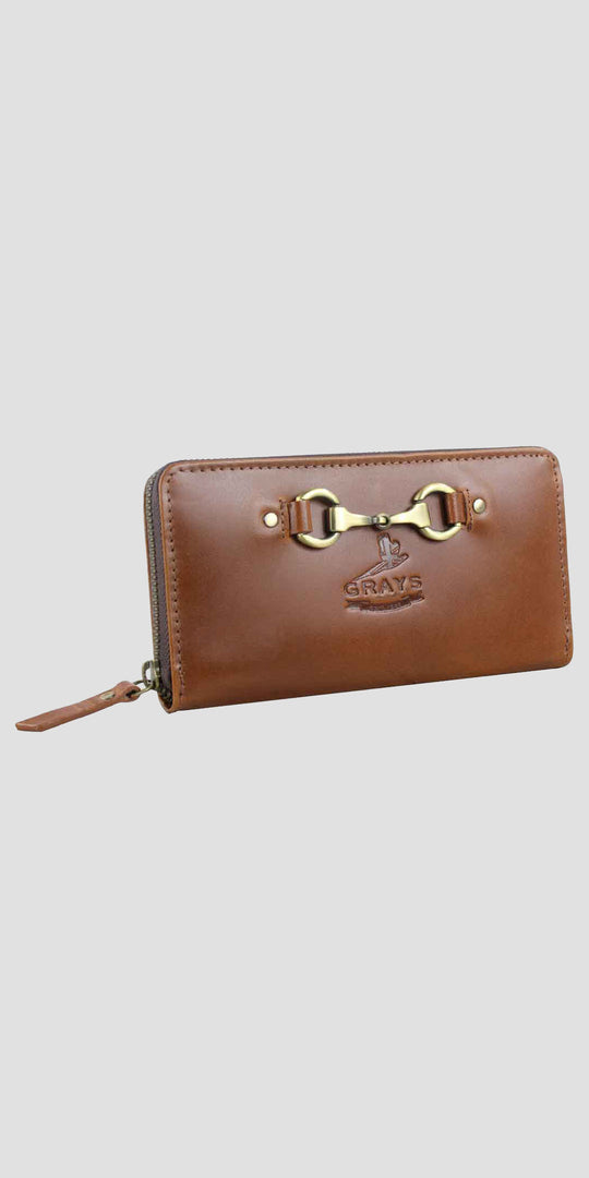 Sally Snaffle Purse in Natural Leather