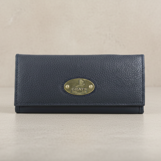 Lily Purse in Leather Navy