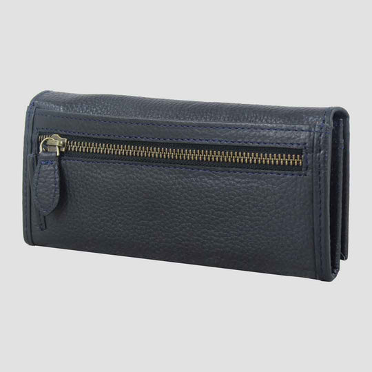 Lily Purse in Leather Navy