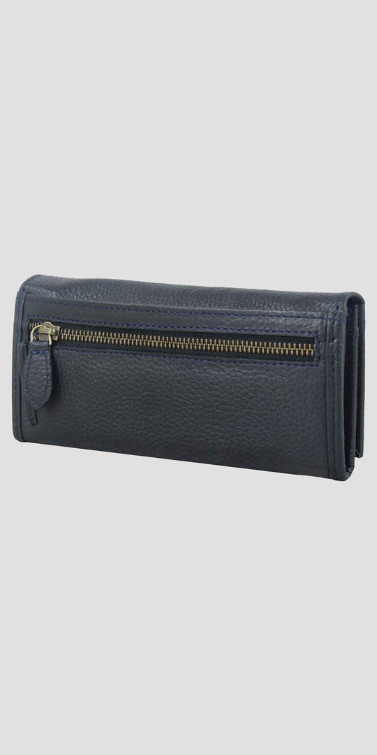 Lily Purse in Leather Navy
