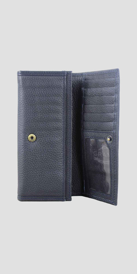 Lily Purse in Leather Navy