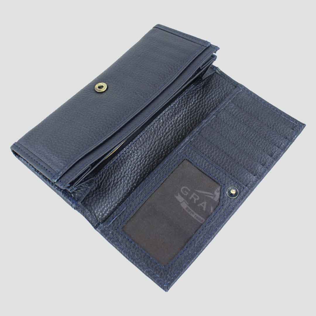 Lily Purse in Leather Navy