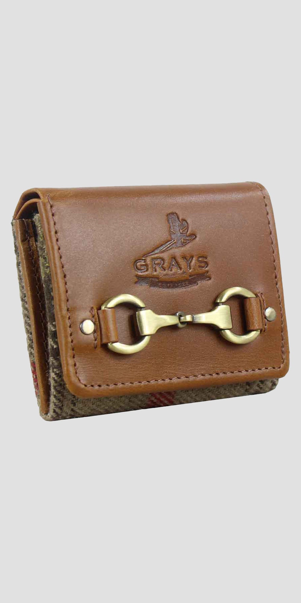 Jodie Snaffle Purse in Tan and Tweed