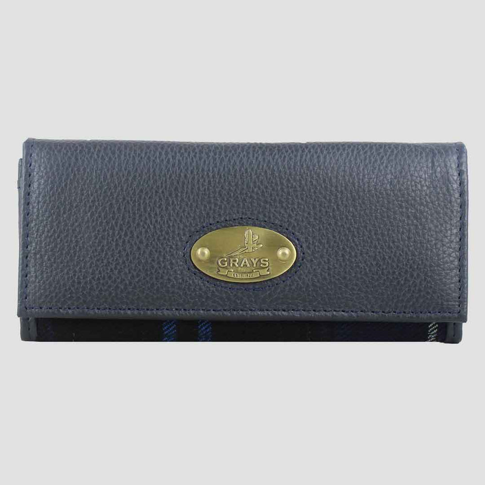 Lily  Purse in Navy and Tweed