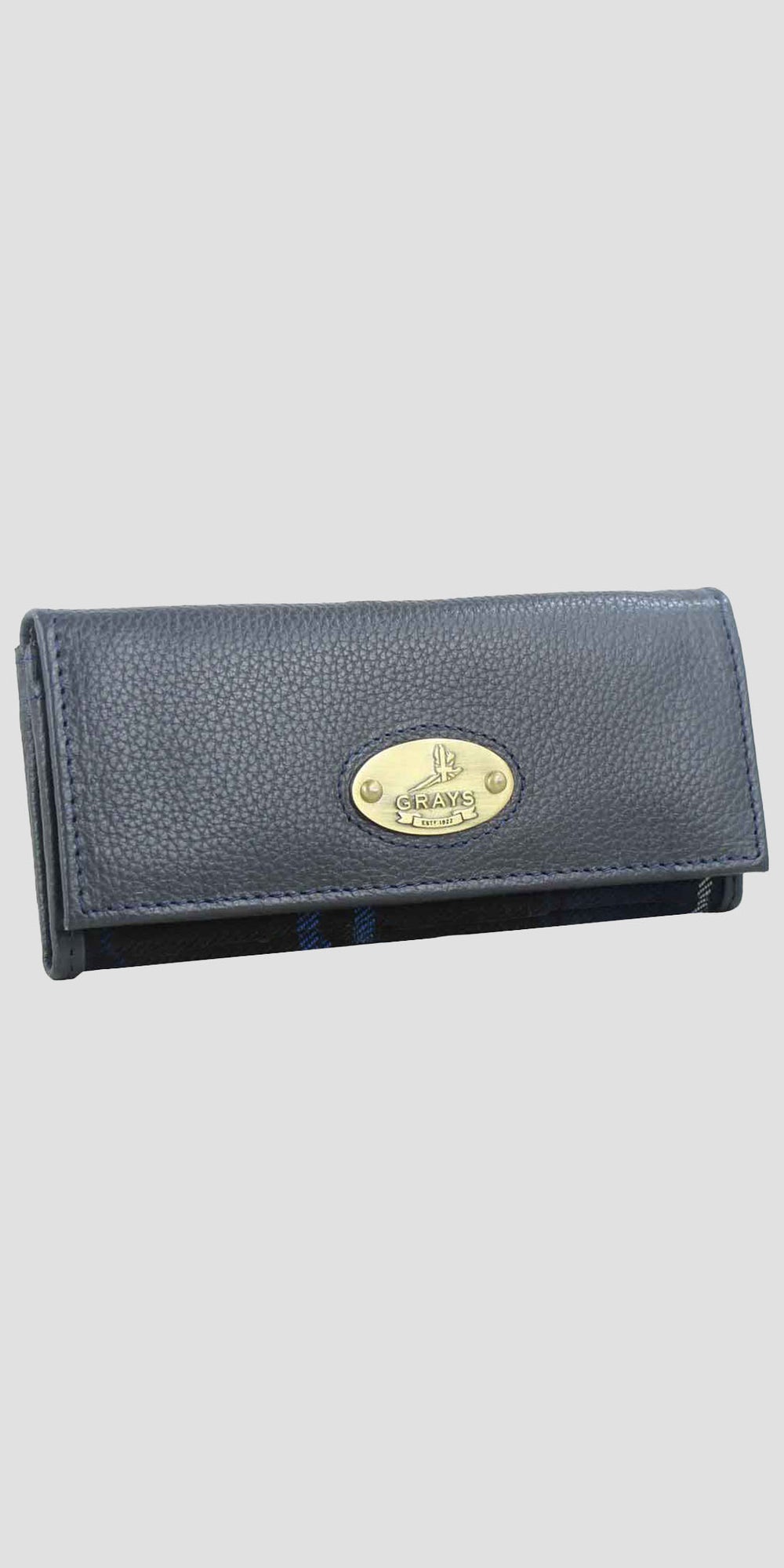 Lily  Purse in Navy and Tweed
