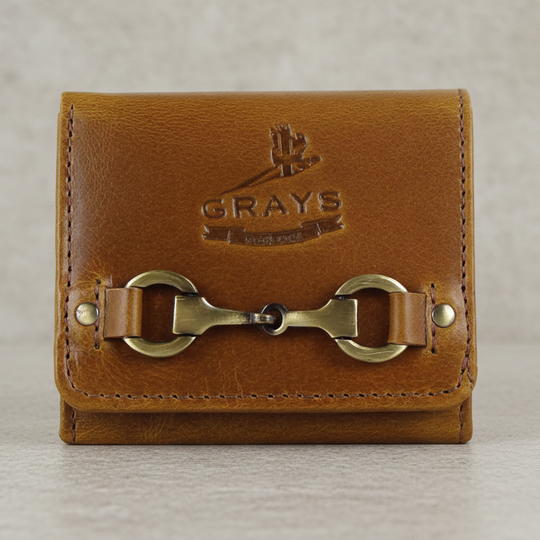 Jodie Tan Leather Snaffle Purse
