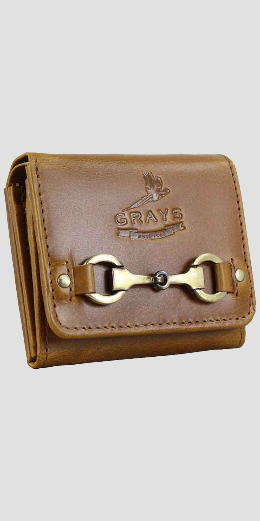 Jodie Snaffle Purse in Tan Leather