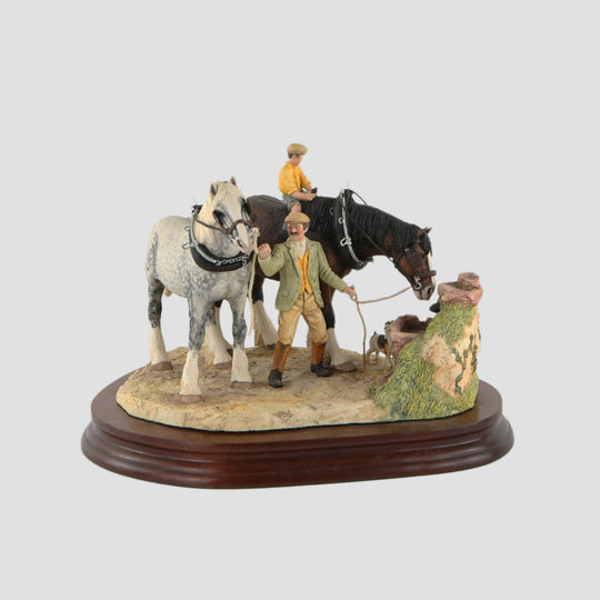 You Can Lead a Horse to Water Shire Horse Model