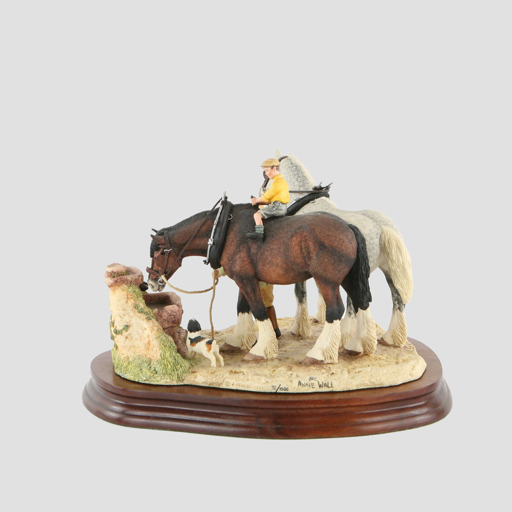 You Can Lead a Horse to Water Shire Horse Model
