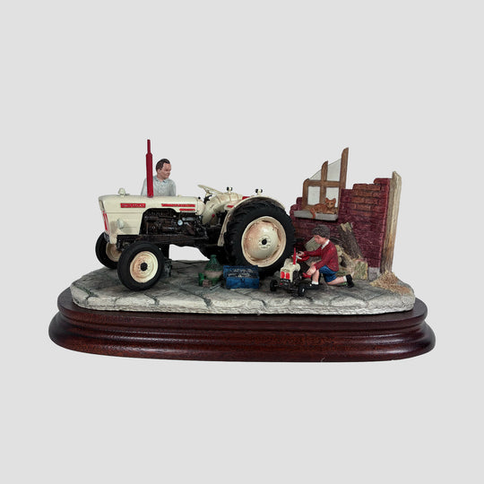 Like Father Like Son David Brown Tractor Model Border Fine Arts Original Box and Certificate