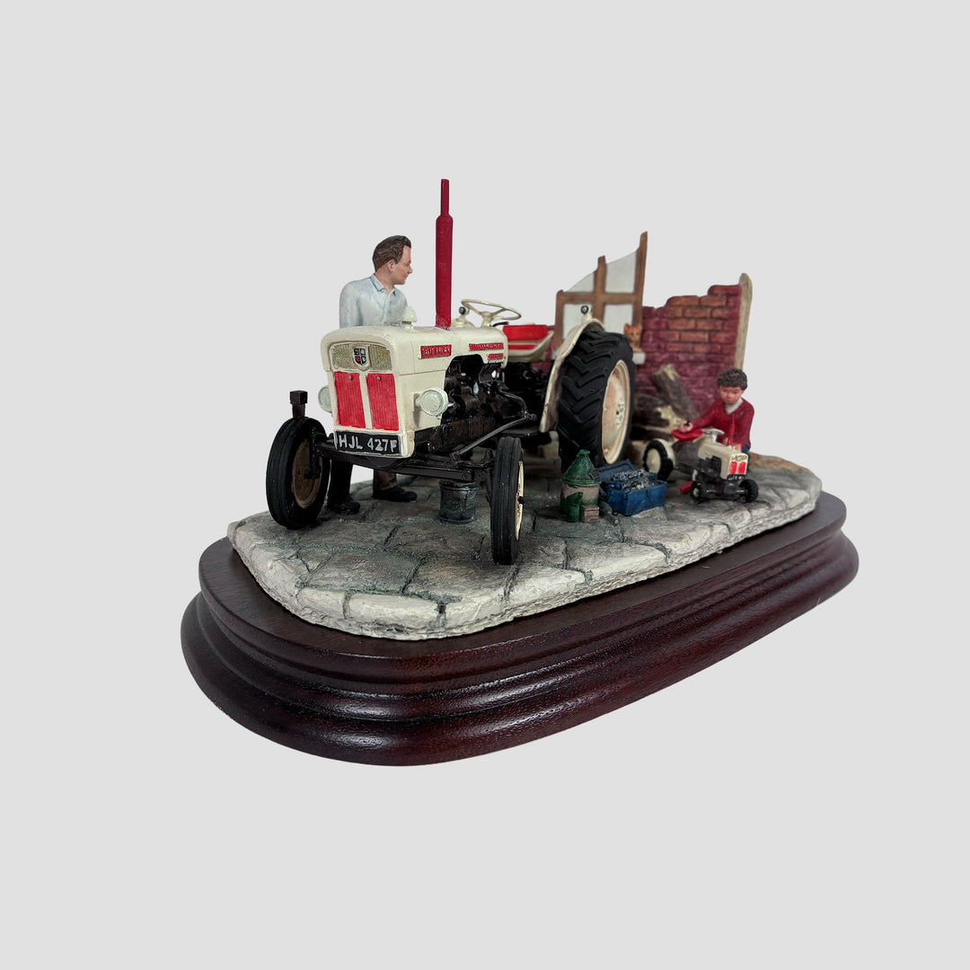 Like Father Like Son David Brown Tractor Model Border Fine Arts Original Box and Certificate