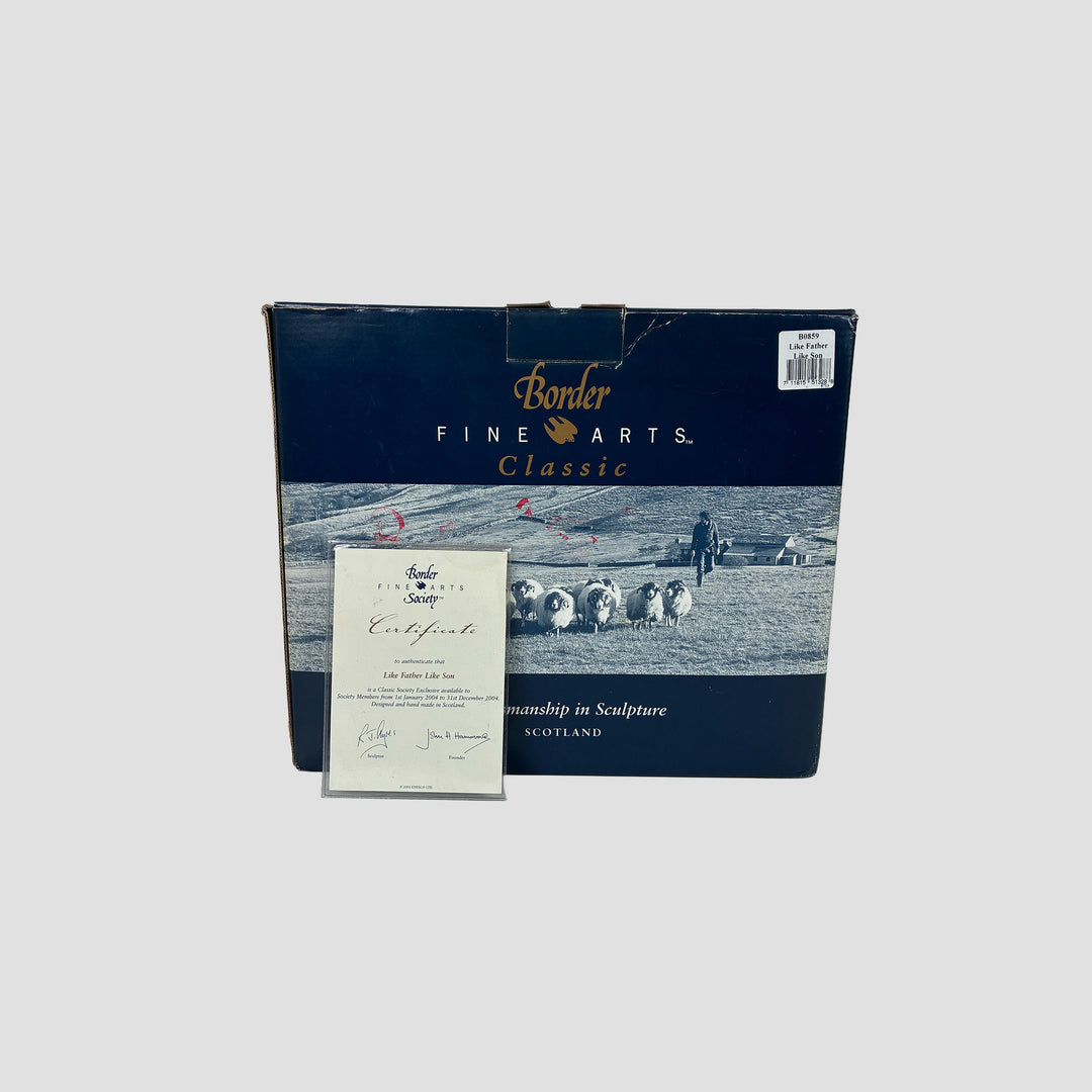 Like Father Like Son David Brown Tractor Model Border Fine Arts Original Box and Certificate