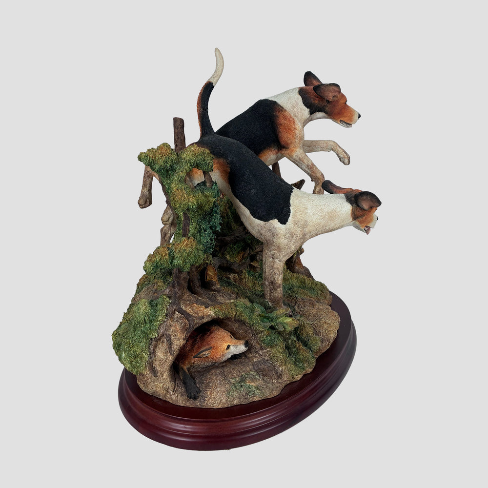Lost Scent Border Fine Arts Hunting Dog Model Limited Edition Original Certificate