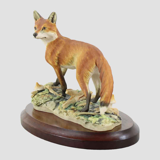 Fox Standing Style One On Plinth Border Fine Arts Wildlife